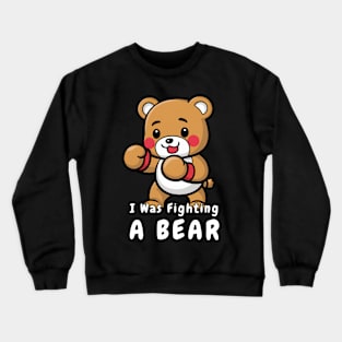 Fighting Bear Funny Crewneck Sweatshirt